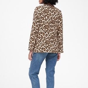Banana Republic Leopard Soft Blazer 10